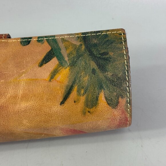 Rare Patricia Nash Leather Roll-Over Closre Cosmetic Organizer - Picture 8 of 14